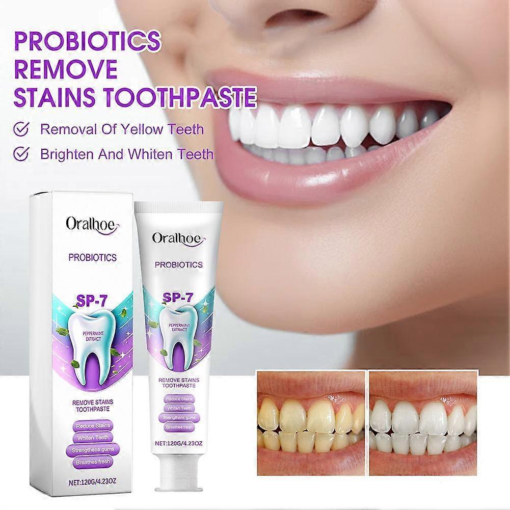 SP-7 Probiotics Whitening Remove Stains Toothpaste