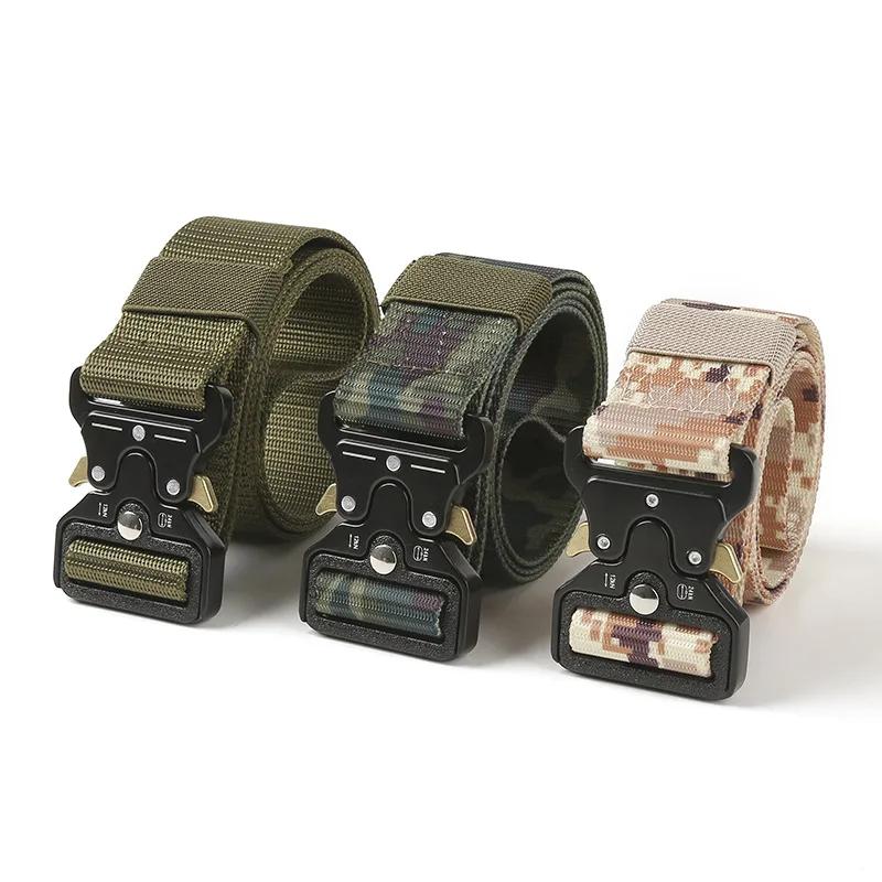 New Quick Release Tactical Belts Adjustable for Outdoor Use Durable and Thick Multifunctional Men Belt Casual Golf Belts for Men