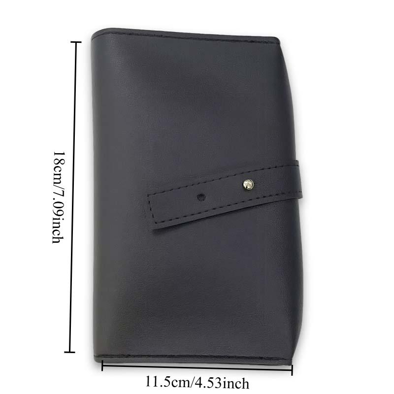 

Data Cable Storage Roll Bag PU Leather Travel Portable Headphone Charger Digital Accessory Storage Bag
