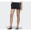 Adidas Neo Alphabet Print Mid-Waist Fitted Elastic Sports Casual Shorts Women Shorts Black FN6443