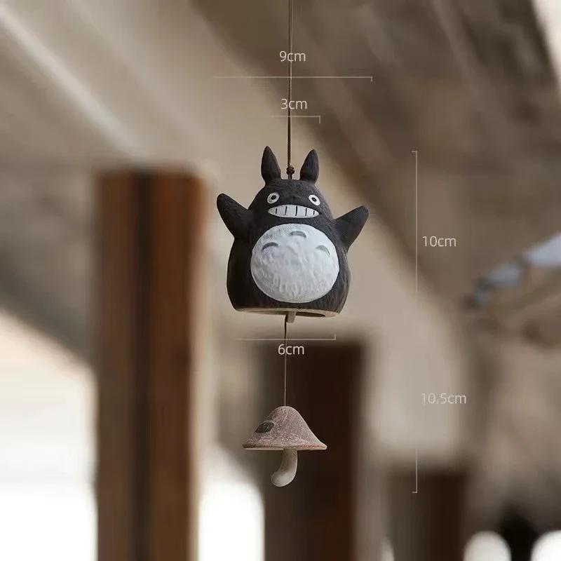 

Милый мультяшный кот в виде колокольчика ветра Kawaii, украшение интерьера, японское подвесное украшение, украшение для дома, уличный колокольчик ветра для сада
