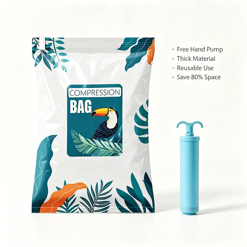 Large Capacity Vacuum Compression Bag, Dustproof Pouch, Lightweight Clothes Bag For Travel