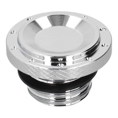 Motorcycle Fuel Gas Tank Cap Oil Fill Cover Replacement for BONNEVILLE T120 T100 BlackElectrosilvering
