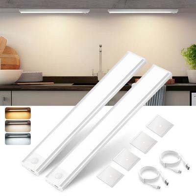 Under-cabinet Lighting - NETTLIFE - 30 Cm (pack of 2) - Dimmable - Motion Detector - 3 Color Temperatures