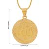 Mode Rond Forme Allah Ras-de-cou Collier Couple Chaîne Bijoux Arabes Moyen-Orient