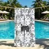 Towel For Outdoor Camping Beach Towel Cat Super Absorbent Quick-Drying Summer Cartoon Cute Towel
