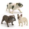 Miniature Bulldog Figurine Pvc Realistic Toy For Home Office Desk Decor