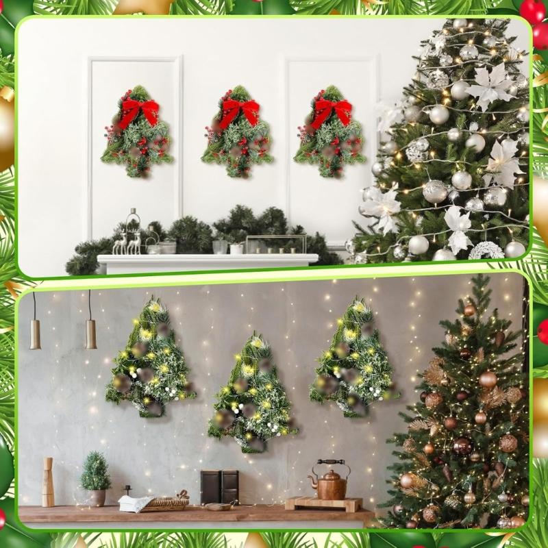 Durable Iron Christmas Tree Ornament Durable Metal Christmas Decoration For Outdoors Indoor Holiday Decors Festival Season