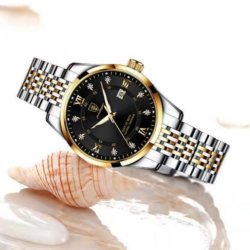POEDAGAR Original Woman Watch Waterproof Stainless Steel Luminous Date Fashion Ladies Wristwatch Business Quartz Watches