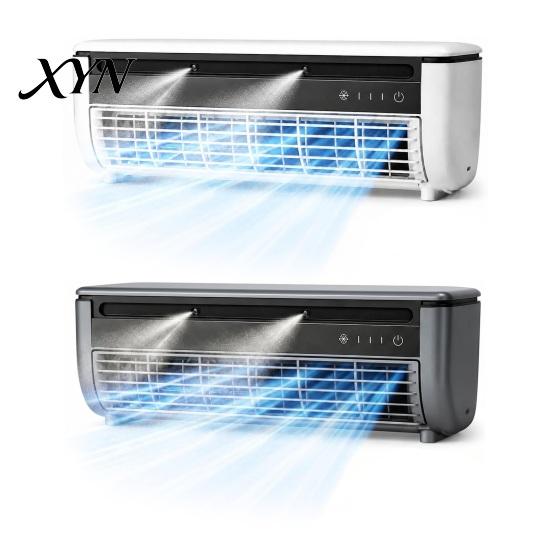 Drill-free Wall Mount Fan Portable Mini Split Air Conditioner Fan, Adjustable Speeds Energy Saving Misting Speed Personal Cooling Quiet Desk for Home
