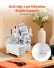 Serger Overlock Sewing Machine, 1250 Stitches Per Minute, 3 and 4 Thread Capability, with LED Light and Strong Suction Feet, Heavy-Duty Metal Frame
