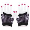 Fishnet Short Fingerless Gloves Mesh Design Punk Style Party Dance Accessories Stretchy Fit for Adults and Teens