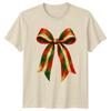 Christmas Bow Holiday Festive Unisexs TShirt Unisexs Graphic Tee Unisex Top