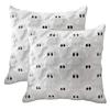 Halloween Ghost Pillow Cover Plush Ghost Pillowcase 18x18 Inch Couch Cushion Case Cute Spooky Throw Pillow Cover for Sofa Couch