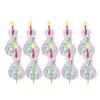 10Pcs Rainbow Spinner Toy Rainbow Twirler Stick Ribbon Fairy Wands Bright Glitter Wand Twirling Wand Light Up Spinning Toys for Festivals Party