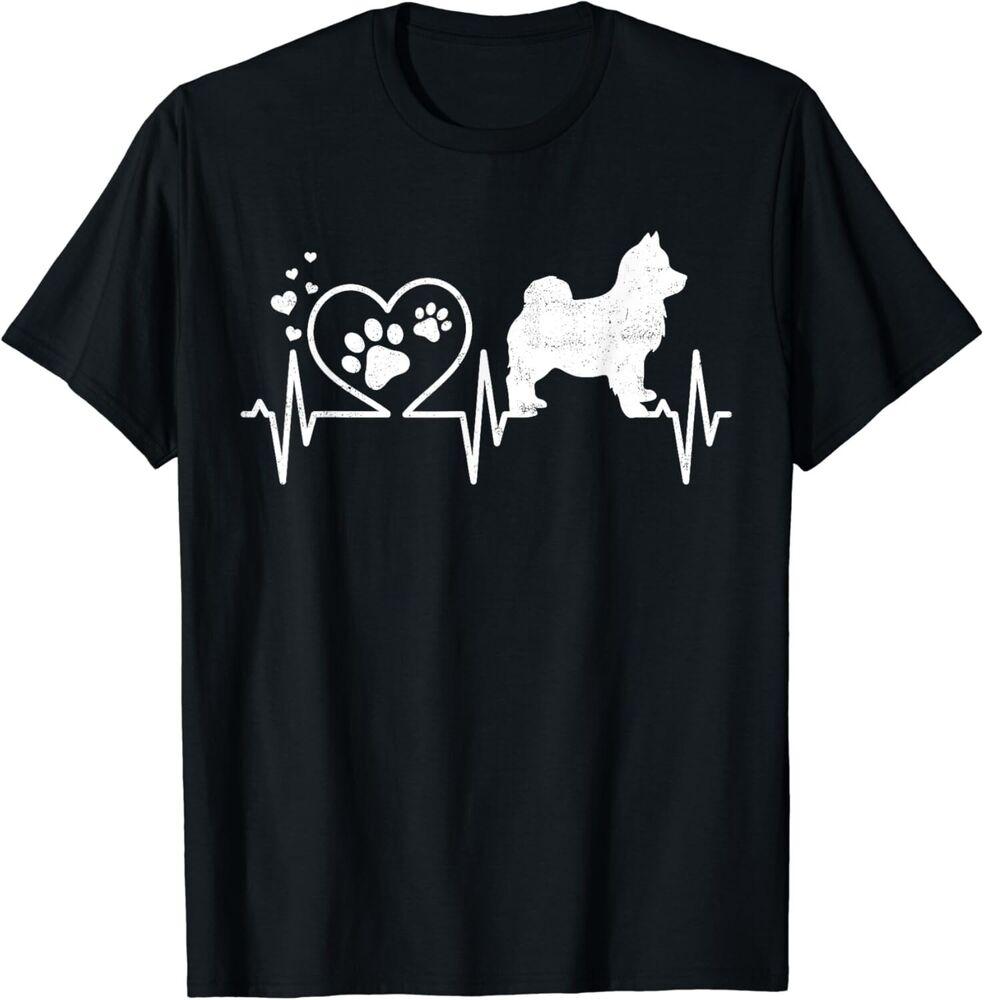 Pomsky Mom Mama Dad Heartbeat Dog Heart Gift Unisex T-Shirt Unisex T-Shirt S
