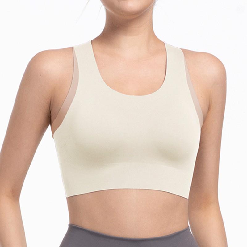 

Nude Feel Seamless Breathable Sports Bra with Water Drop Cup for Women - Comfortable, Supportive, Beautiful Back, Ideal for Yoga & Pilates S (up to 100 lbs)