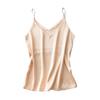 Stain Silk Women Summer Camisole Sleeveless Ladies' Base Vest Spaghetti Strap Top  Layering Piece