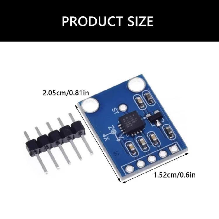 3Pcs GY‑61 ADXL335 3‑5V Triaxial Accelerometer Tilt Angle Module Accelerometer Angle Sensors Module Tilt Angle Module