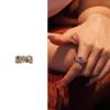 Rainbow Zircon Open Ring: Colorful Retro Alloy Finger Ring