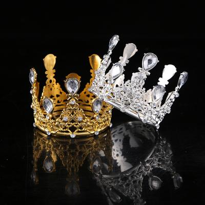 Geburtstag Backen Krone Dekoration Blume Dress Up Krone Legierung Runde Kinder Krone Tiara