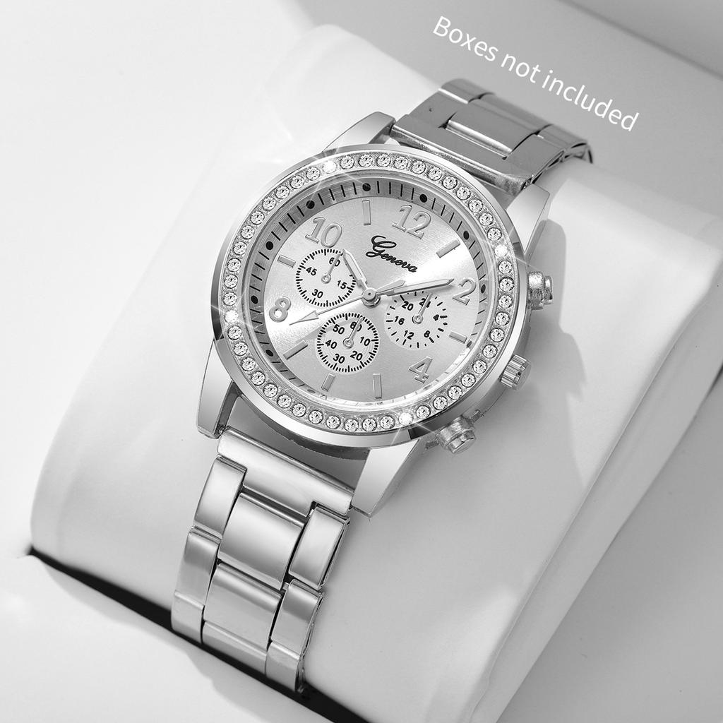 Fashion Rhinestone Women Watches Ladies Alloy Band Arabic Dial Analog Quartz Wrist Watches