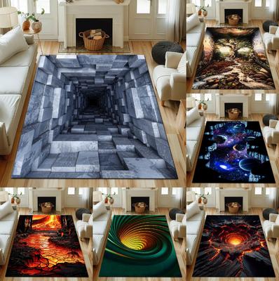 3D Visuelle Effekte Teppich Kreatives Abstraktes Muster Heimdekoration Mehrszene Moderne Heimdekoration Illusion Fußmatte
