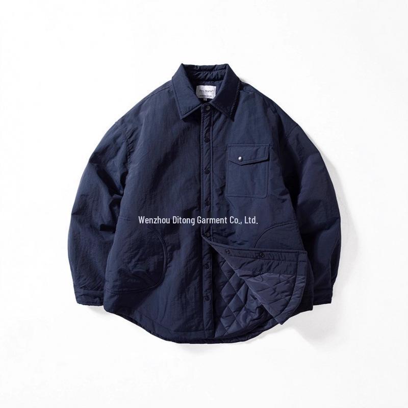 Мужская стеганая утепленная ветрозащитная и водонепроницаемая теплая хлопковая куртка XL