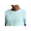 Polo Ralph Lauren SS23 Casual Logo Embroidered Crew Neck Short Sleeve T-Shirt Men Tops Mint-Blue 710671438-289