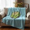 Better Together Burger Fries Cartoon Anime Print Flannel Blanket Soft Warm Throw for Kids Bedroom Sofa Christmas Office Car