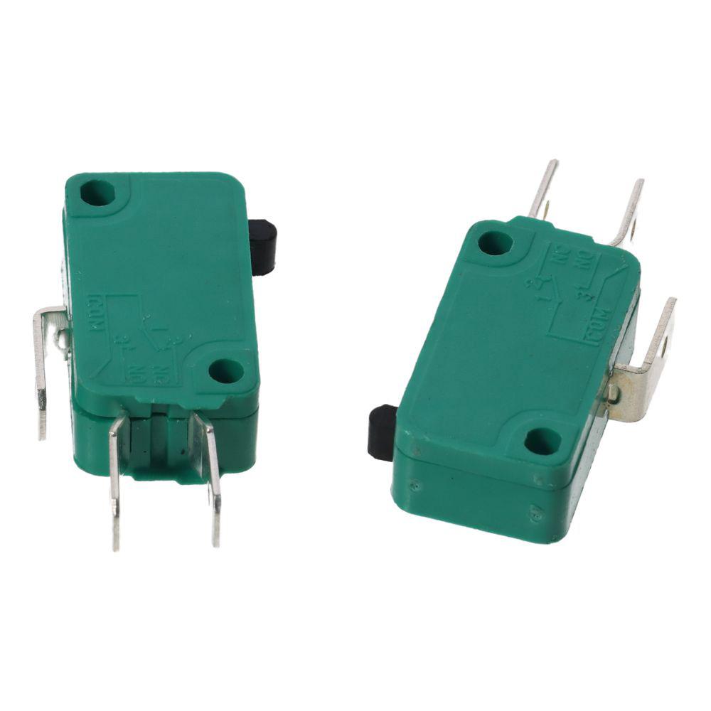 2pcs Green Micro Switch KW3-OZ Limit Switch Push Button Action Micro Limit Switches  PCB Terminals
