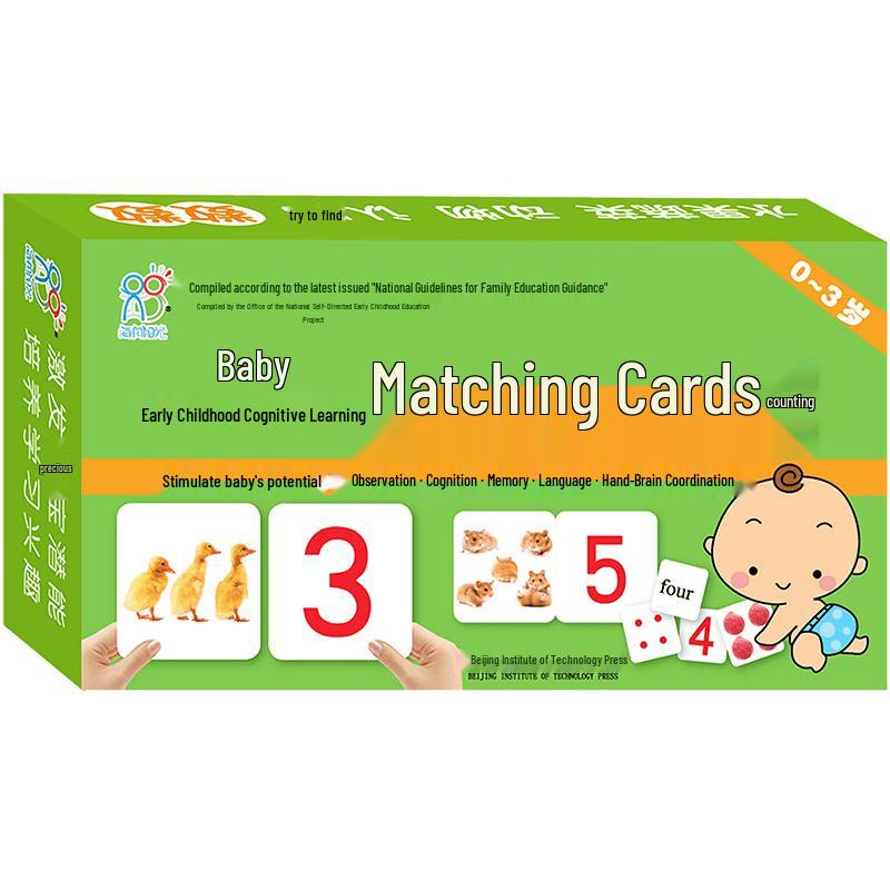 Baby Early Learning Counting Matching Cards