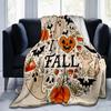 1pc I Heart Fall Halloween Blanket  Soft and Cozy Home Decor Gift for All Seasons, Living Room, Travel, Camping, Car Blankets
