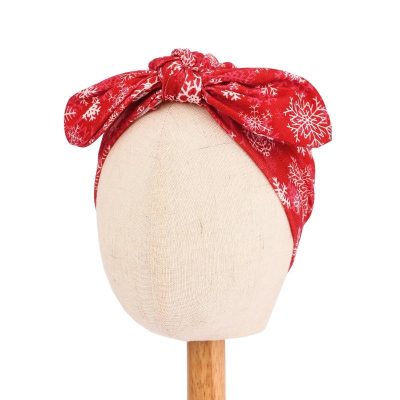 

Детская шапка в рождественском стиле, бант, детская шапка-косынка, детская декоративная шапка One size