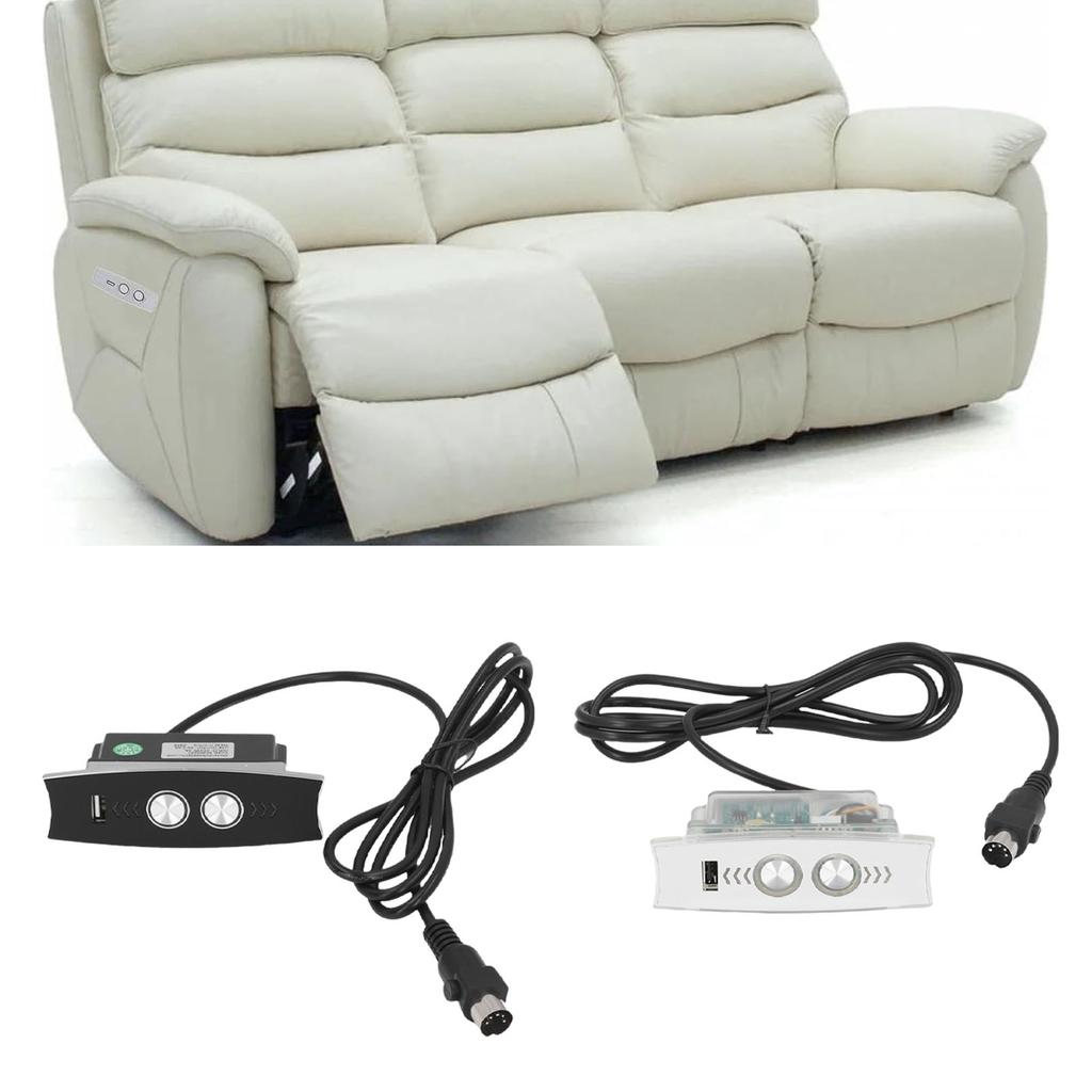 Electric Recliner Controller USB Charging LED Backlit 5 Pin Electric Sofa Hand Control Switch for Electric Lift Chair