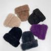 Women's Men's Couple Daily Shine Fur Beanie Hat
