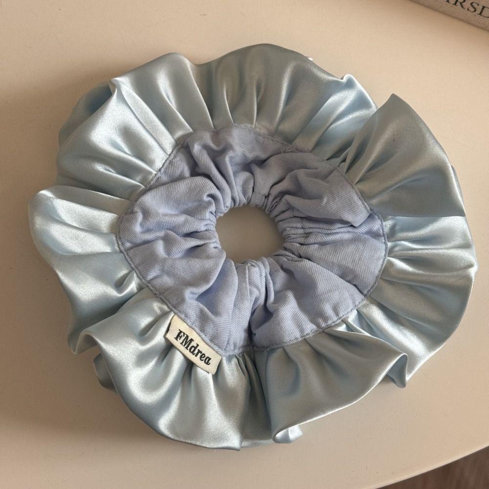 Retro Elegant Hair Band Satin Rubber Band Trendy Hair Rope Headwear  Party Headdress