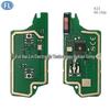 Compatible Peugeot 308 3-Button Folding Remote, 433 MHz Frequency, 46 Chip