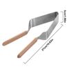 Stainless Steel Cake Lifter Set Triangle Slicing Server Easy To Clean Birthday Kitchen Tools for Even Portions Non-Scratch
