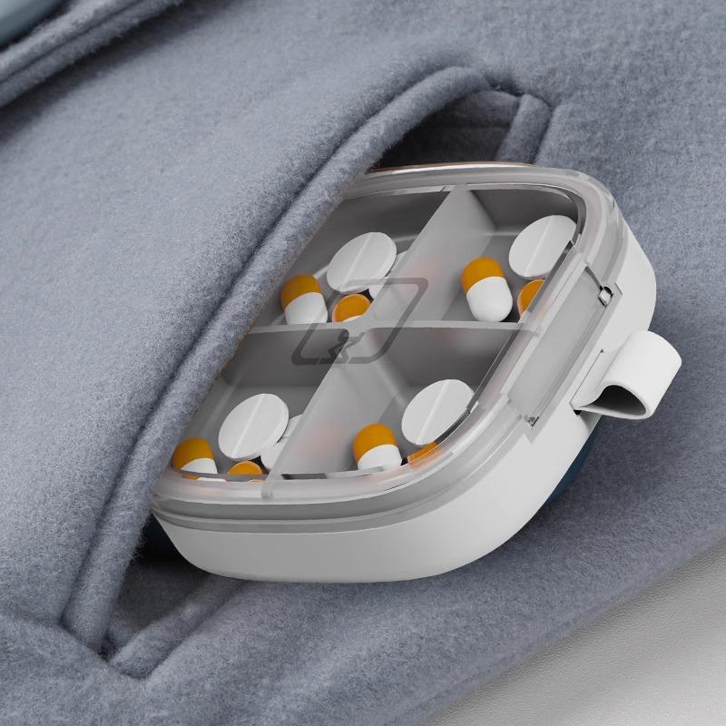 7-Day Portable Pill Organizer: Large Capacity, Morning-Noon-Evening Compartments, Compact Weekly Dispenser