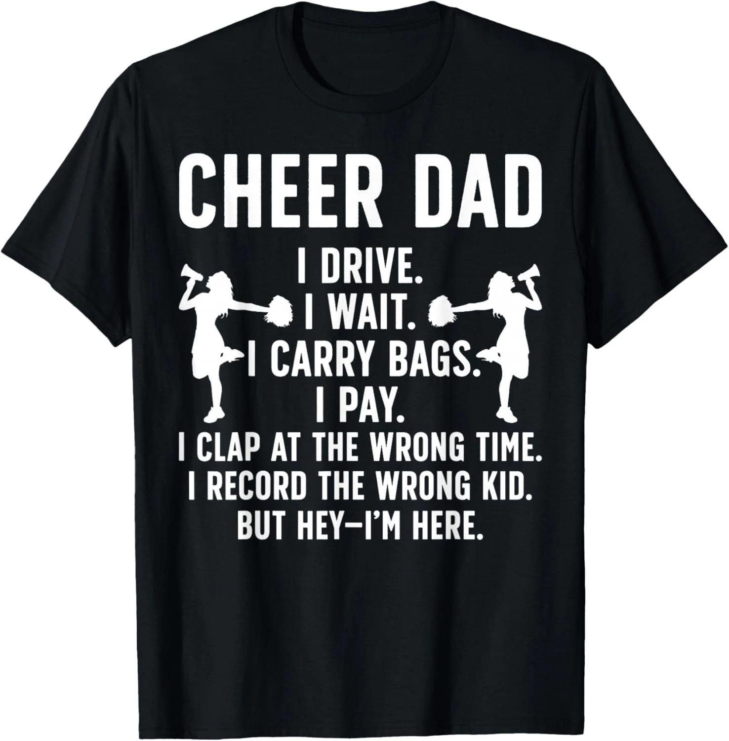 Cheer Dad Cheerleading Dad of A Cheerleader Father T- Shirt XL