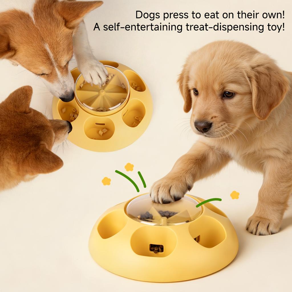 Interactive Dog Feeding Toy Puzzle Slow Food Anti Choking Boredom Relief For Small Medium Large Dogs Available In Three Colors