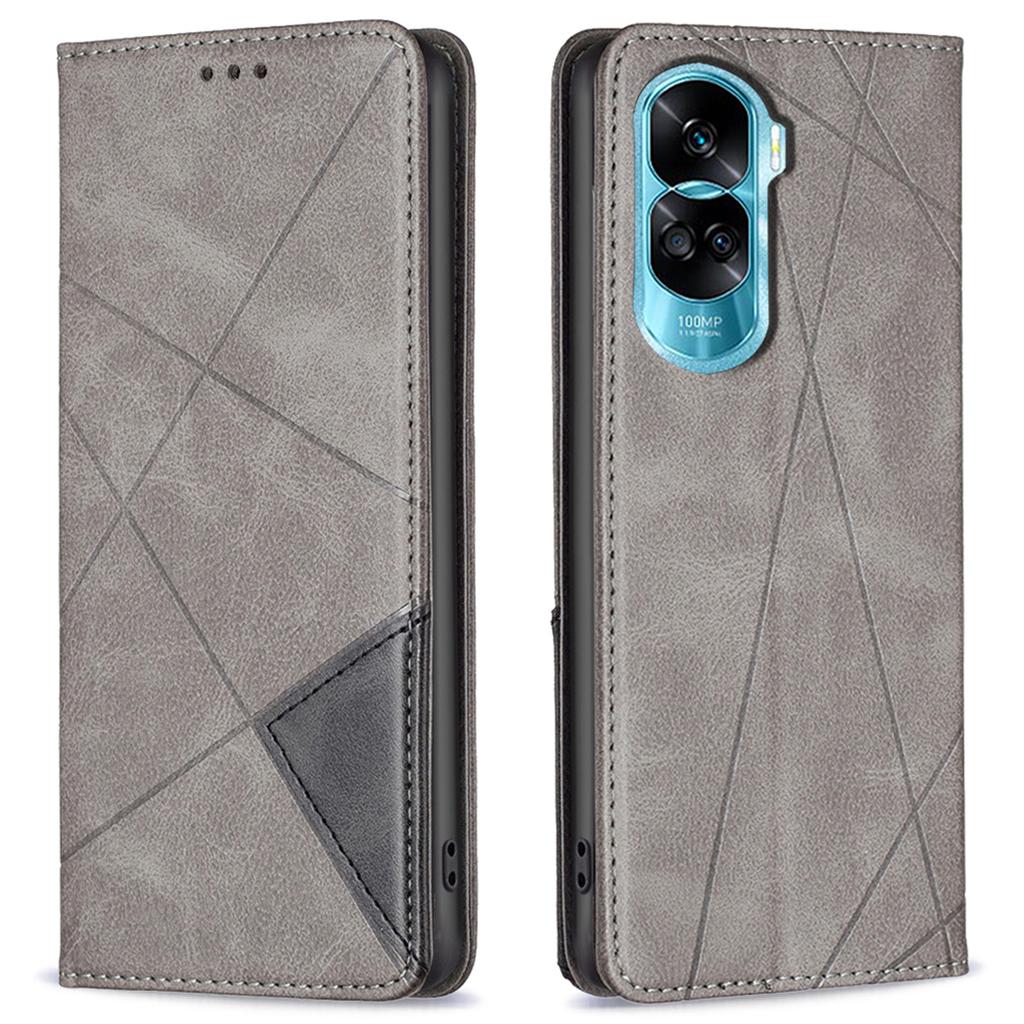 For Honor X50i 5G/90 Lite 5G Stand Cover PU Leather Phone Case Imprinted Anti-Scratch Card Slots Cell Phone Shell