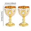 2 Easy Clean Goblet Home Decorative Ornament Birthday Gift Unbreakable Engraved Handmade