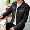 Denim Plus Sizes [ODFMCE] Men's Jacket, Autumn, Cotton, Casual, Stylish, (JP, Alphabet, 2XL, Black)