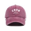 Versatile simple letter printing washed old soft top baseball cap unisex comfortable fashion baseball cap