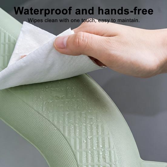 Toilet Seat with Integrated Handle Easy To Clean EVA Waterproof Material Thickened Non-Slip Surface Quick Drying Toilet Seat Pad
