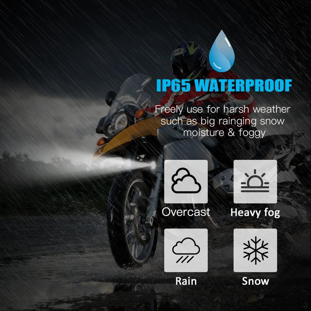 1/2pcs Aluminum Alloy Motorcycle Fog Lamp IP65 Waterproof LED Fog Lights SUV Lighting