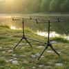 Tripod Fishing Rod Holder Compact Stand Easy to Transport for Anglers