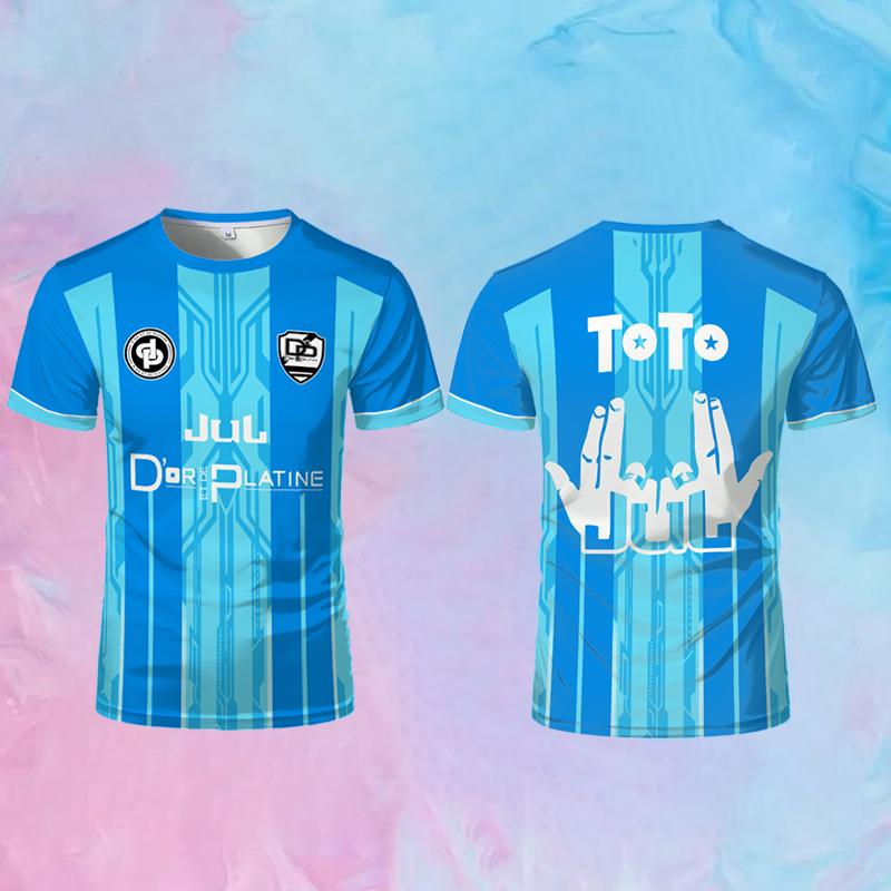 

JUL Футболка TOTO Et Ninetta Футболки Мужские И Женские Модные Футболки с Принтом в Стиле Рэп-культуры Дышащая Футбольная Тренировочная Форма M